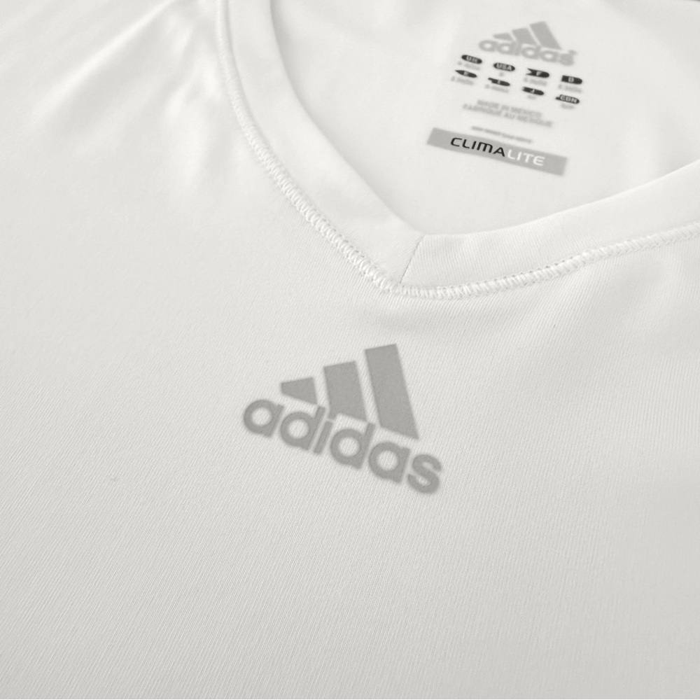 Adidas White Climalite V-Neck Shirt